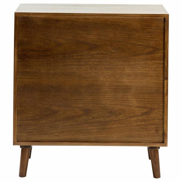 Accent Chests & Cabinets |   2-Door Accent Storage Cabinet, Solid Wood And Rattan, Cherry Accent Chests & Cabinets Accent Chests & Cabinets