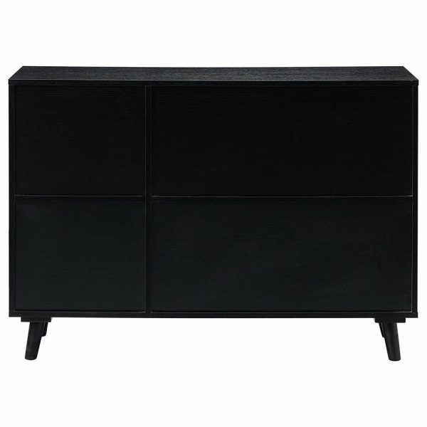 Accent Chests & Cabinets |   3-Door Accent Cabinet, Black Accent Chests & Cabinets Accent Chests & Cabinets