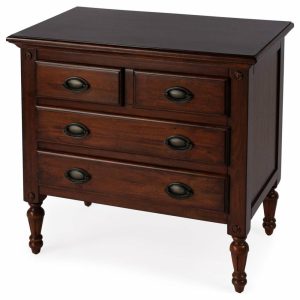 Accent Chests & Cabinets |   Easterbrook 4-Drawer Accent Chest, Cherry Brown Accent Chests & Cabinets Accent Chests & Cabinets