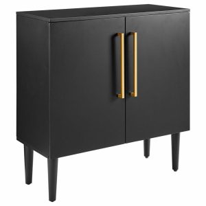 Accent Chests & Cabinets |   Everett Console Cabinet Matte Black Accent Chests & Cabinets Accent Chests & Cabinets