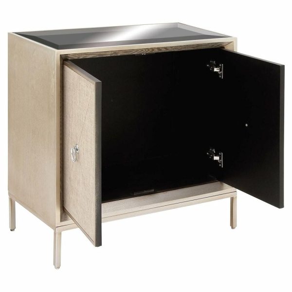 Accent Chests & Cabinets |   Glam Beige Wooden Cabinet 39851 Accent Chests & Cabinets Accent Chests & Cabinets