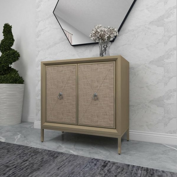 Accent Chests & Cabinets |   Glam Beige Wooden Cabinet 39851 Accent Chests & Cabinets Accent Chests & Cabinets