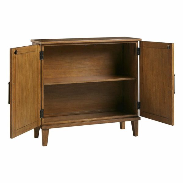 Accent Chests & Cabinets |   Ink+Ivy Seagate Handcrafted Seagrass 2-Door Accent Chest In Natural Accent Chests & Cabinets Accent Chests & Cabinets