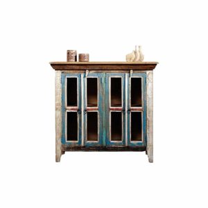 Accent Chests & Cabinets |   La Boca Distressed Wood Entry Way Cabinet Accent Chests & Cabinets Accent Chests & Cabinets