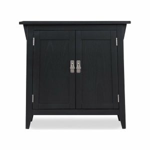 Accent Chests & Cabinets |   Leick Favorite Finds Mission Solid Wood Hall Stand In Black Slate Accent Chests & Cabinets Accent Chests & Cabinets