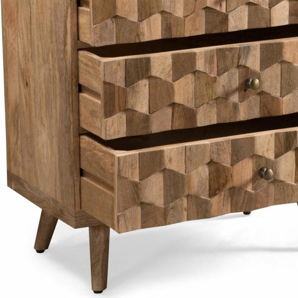 Accent Chests & Cabinets |   Poppy Mid-Century Modern Handcrafted Mango Wood 3 Drawer Chest Accent Chests & Cabinets Accent Chests & Cabinets