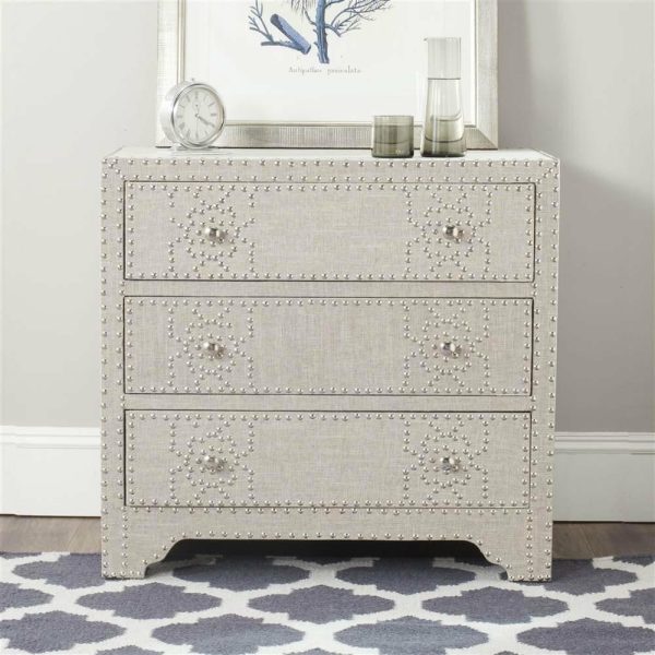 Accent Chests & Cabinets |   Safavieh Gordy 3 Drawer Chest, Grey Accent Chests & Cabinets Accent Chests & Cabinets