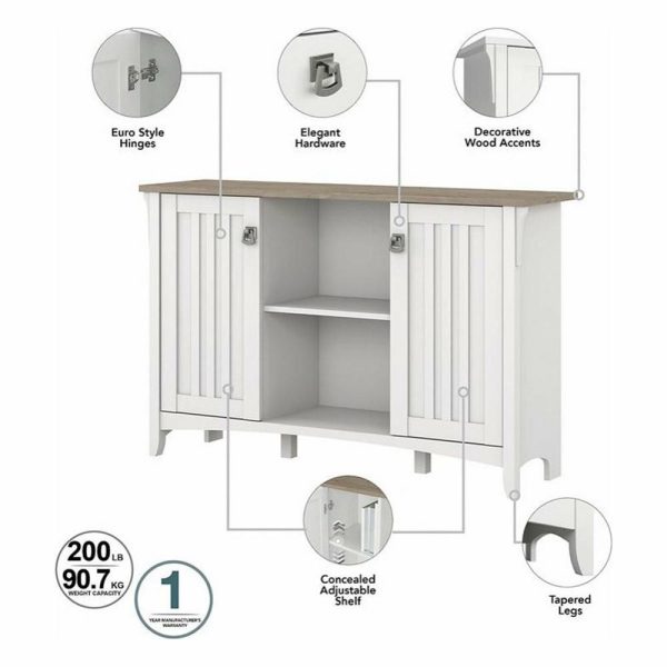 Accent Chests & Cabinets |   Salinas Hall Tree With Shoe Bench & Cabinet In White/Shiplap – Engineered Wood Accent Chests & Cabinets Accent Chests & Cabinets