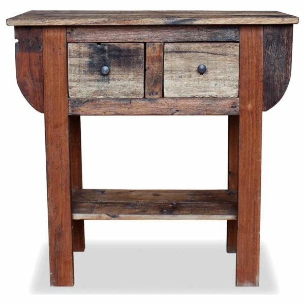 Accent Chests & Cabinets |   Vidaxl Console Table Solid Reclaimed Wood 31.5X13.8X31.5, 244509 Accent Chests & Cabinets Accent Chests & Cabinets