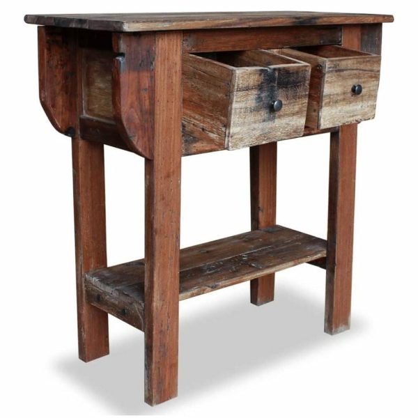 Accent Chests & Cabinets |   Vidaxl Console Table Solid Reclaimed Wood 31.5X13.8X31.5, 244509 Accent Chests & Cabinets Accent Chests & Cabinets