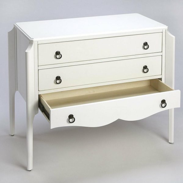 Accent Chests & Cabinets |   Wilshire Glossy White Accent Chest Accent Chests & Cabinets Accent Chests & Cabinets