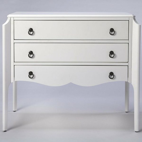 Accent Chests & Cabinets |   Wilshire Glossy White Accent Chest Accent Chests & Cabinets Accent Chests & Cabinets