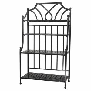 Baker’S Racks |   Grand Terrace 42″ Baker’s Rack, Midnight Gold Baker'S Racks Baker'S Racks