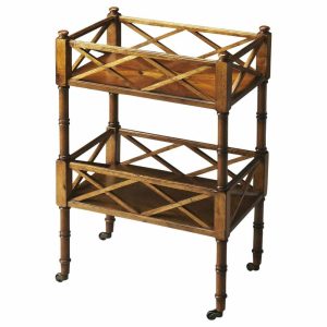 Bar Carts |   Butler Foster Cherry Mobile Server, Medium Brown Bar Carts Bar Carts