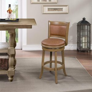 Bar Stools & Counter Stools |   Augusta Kitchen Swivel Bar Stool, Distressed Sandrift Bar Stools & Counter Stools Bar Stools & Counter Stools