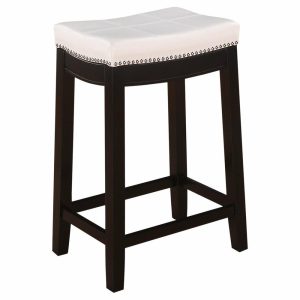 Bar Stools & Counter Stools |   Claridge Patches Counter Stool, White, 24″ Bar Stools & Counter Stools Bar Stools & Counter Stools