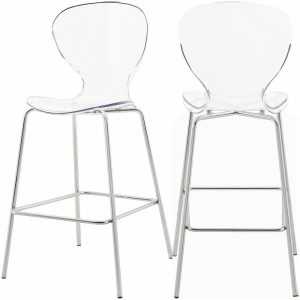 Bar Stools & Counter Stools |   Clarion Counter Stool (Set Of 2), Chrome Bar Stools & Counter Stools Bar Stools & Counter Stools