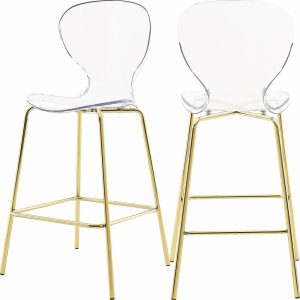 Bar Stools & Counter Stools |   Clarion Counter Stool (Set Of 2), Gold Bar Stools & Counter Stools Bar Stools & Counter Stools