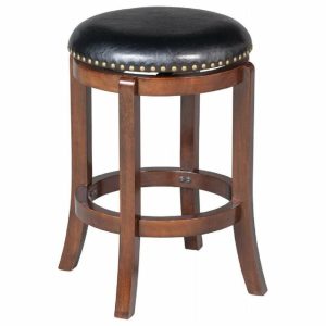 Bar Stools & Counter Stools |   Cordova Backless Swivel Stool, Cappuccino Bar Stools & Counter Stools Bar Stools & Counter Stools