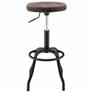 Bar Stools & Counter Stools |   Eaton Pu Leather Gaslift Backless Swivel Bar Stool Bar Stools & Counter Stools Bar Stools & Counter Stools