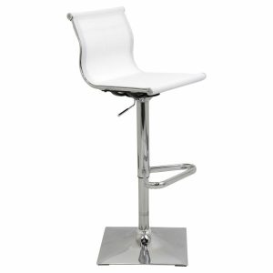 Bar Stools & Counter Stools |   Lumisource Mirage Adjustable Barstool, White Bar Stools & Counter Stools Bar Stools & Counter Stools