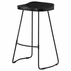 Bar Stools & Counter Stools |   Rombass Saddle Seat Stool, Black, 27″ Bar Stools & Counter Stools Bar Stools & Counter Stools