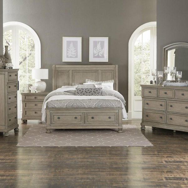 Bedroom Sets |   5-Piece Bradway Cal King Storage Bed, Dresser, Mirror, 2 Nightstand Natural Bedroom Bedroom Sets