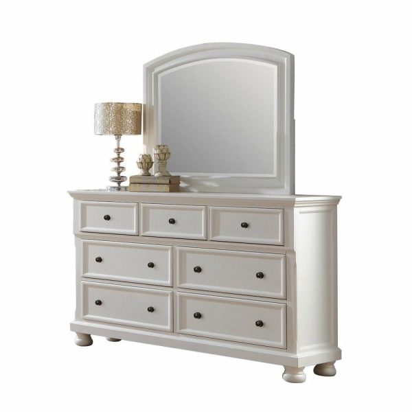 Bedroom Sets |   5-Piece Liverpool Queen Storage Bed, Dresser, Mirror, Nightstand, Chest White Bedroom Bedroom Sets