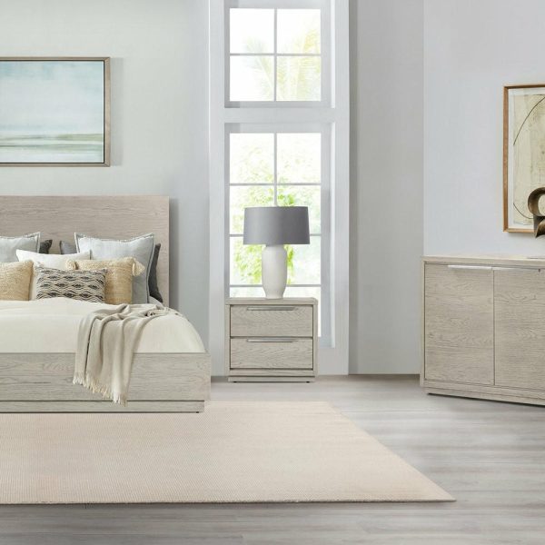 Bedroom Sets |   Abbey 4-Piece Bedroom Set, Gray Oak Wood, Queen Bedroom Bedroom Sets