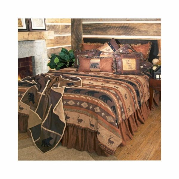 Bedroom Sets |   Autumn Trails Rustic Wildlife Comforter Bedding Set, Queen Bedroom Bedroom Sets