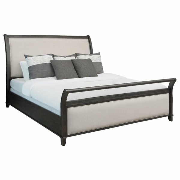 Bedroom Sets |   Cindi 3-Piecesleigh King Bedroom Set, Gray Bedroom Bedroom Sets