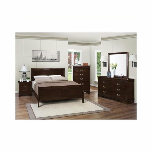 Bedroom Sets |   Coaster Louis Philippe 2Pc Set With Full Bed And 2 Nightstands In Brown Bedroom Bedroom Sets