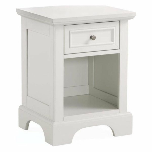 Bedroom Sets |   Homestyles Naples Wood Queen Bed Nightstand And Chest In Off White Bedroom Bedroom Sets