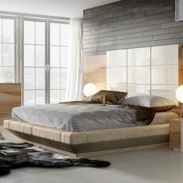 Bedroom Sets |   London Bed Dor04, California King, Set4 Headboard Bed Base Nightstand And Dresser Bedroom Bedroom Sets