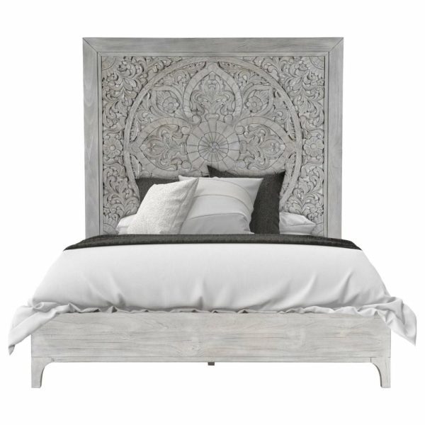 Bedroom Sets |   Modus Boho Chic 6 Pc Cal King Bedroom Set In Washed White Bedroom Bedroom Sets