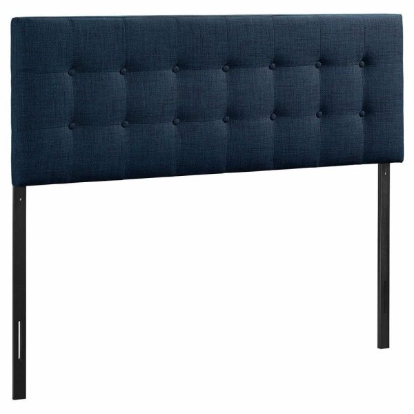 Bedroom Sets |   Modway Bedroom Emily Full Fabric Headboard, Navy Bedroom Bedroom Sets