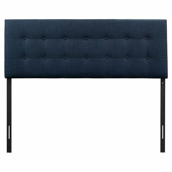 Bedroom Sets |   Modway Bedroom Emily Full Fabric Headboard, Navy Bedroom Bedroom Sets