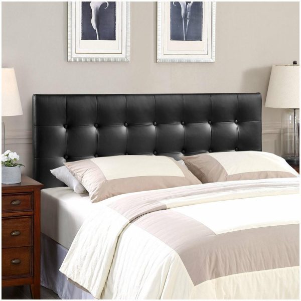 Bedroom Sets |   Modway Bedroom Emily King Vinyl Headboard, Black Bedroom Bedroom Sets