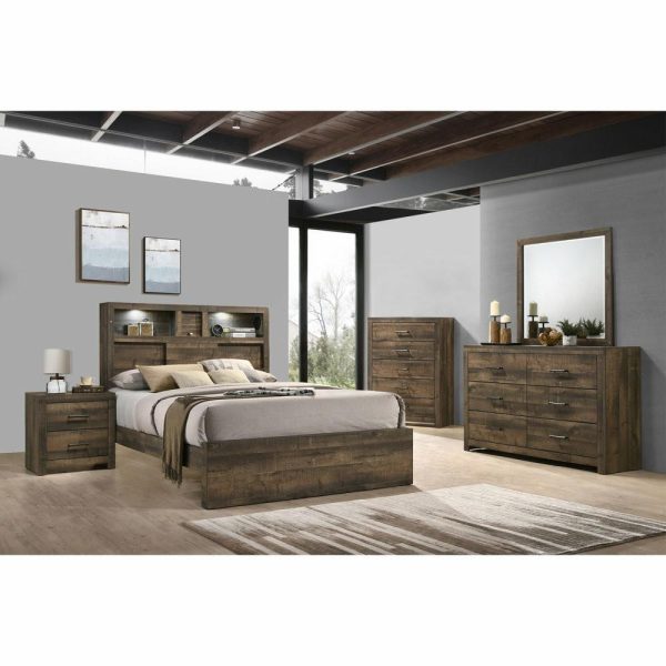 Bedroom Sets |   Picket House Beckett King Bookcase Panel 4-Piece Bedroom Set With Bluetooth Bedroom Bedroom Sets