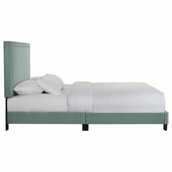 Bedroom Sets |   Picket House Furnishings Emery Upholstered Queen Bed With 2 Nightstands In Green Bedroom Bedroom Sets