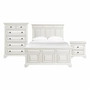 Bedroom Sets |   Picket House Furnishings Trent Queen Panel 3Pc Bedroom Set In White Bedroom Bedroom Sets