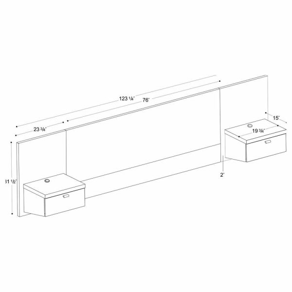 Bedroom Sets |   Series 9 Headboard With Nightstands – Black, King Bedroom Bedroom Sets