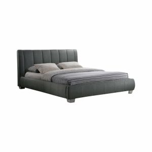 Beds |   Baxton Studio Marzenia Wood Contemporary Queen Bed, Gray Bedroom Beds