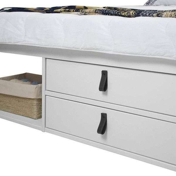 Beds |   Memomad Bali Storage Platform Bed With Drawers (Queen Size, Off White) Bedroom Beds