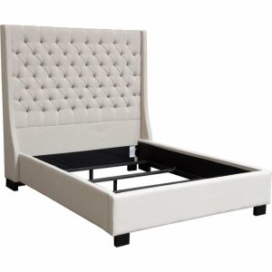 Beds |   Park Avenue Tufted Bed – Desert Sand, King Bedroom Beds