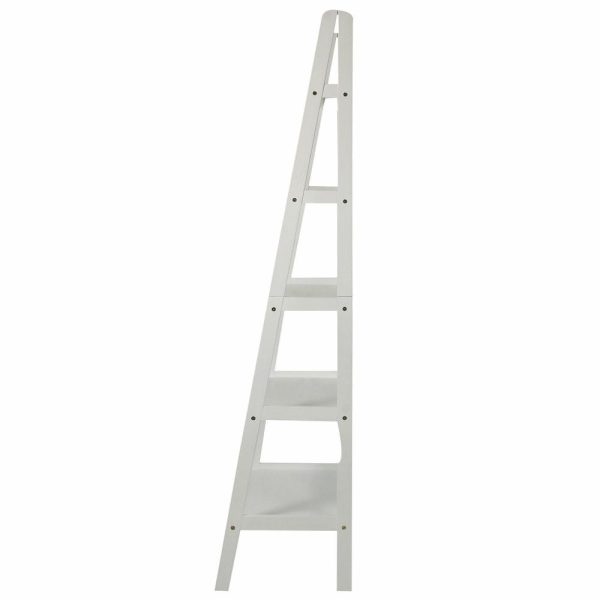 Bookcases |   5-Shelf Ladder Bookcase, White Bookcases Bookcases