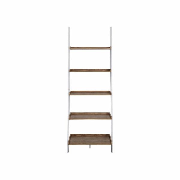 Bookcases |   American Heritage Bookshelf Ladder With Five Tiers In Caramel Wood Finish Bookcases Bookcases