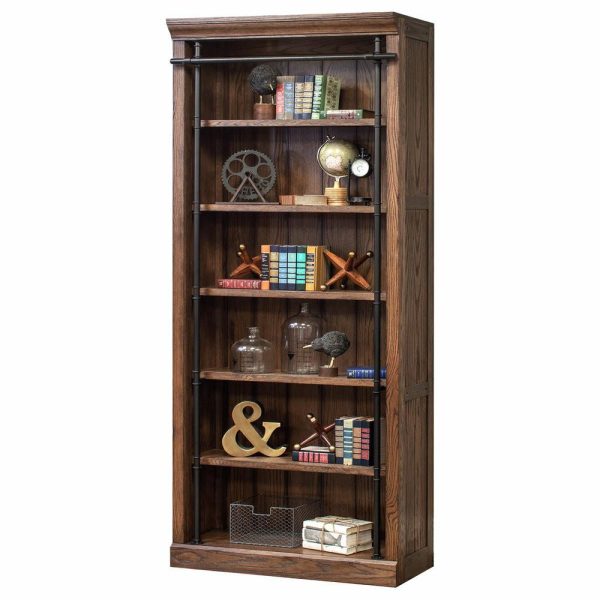 Bookcases |   Avondale 8′ Tall Wood Bookcase Storage Organizer Bookcases Bookcases