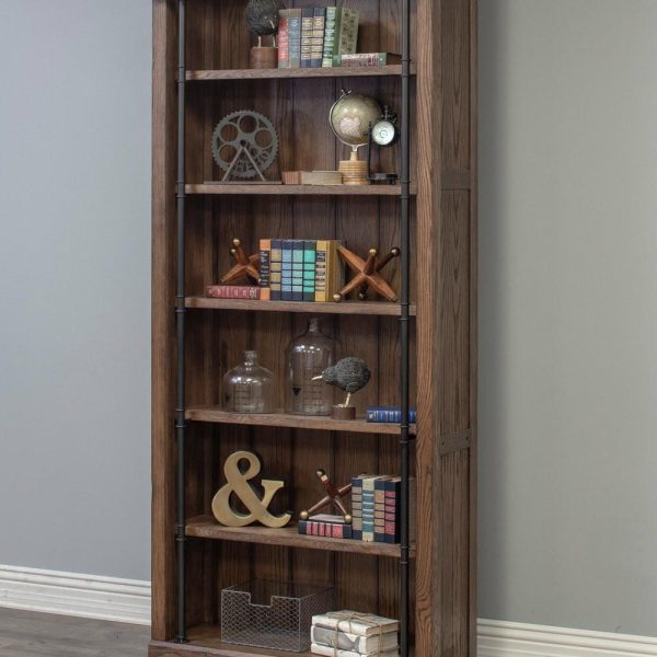 Bookcases |   Avondale 8′ Tall Wood Bookcase Storage Organizer Bookcases Bookcases