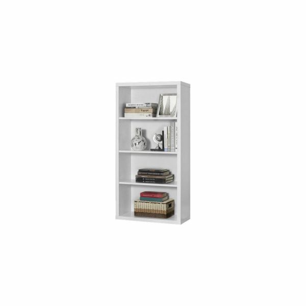 Bookcases |   Bookshelf, Bookcase, Etagere, 5 Tier, 48″H, Office, Bedroom, Laminate, White Bookcases Bookcases